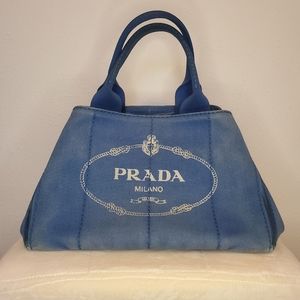 SOLD: Prada Canapa Canvas Tote Bag